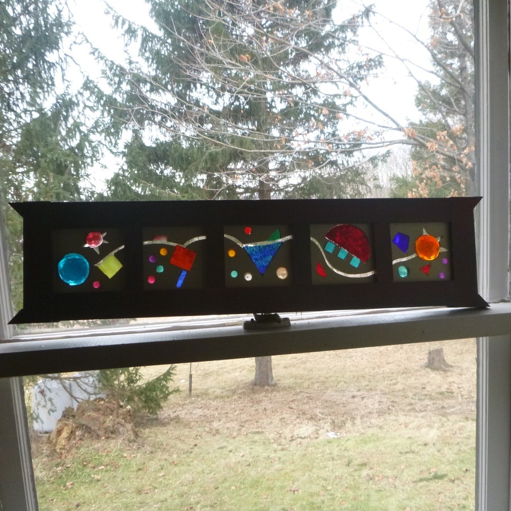 Stained glass panel