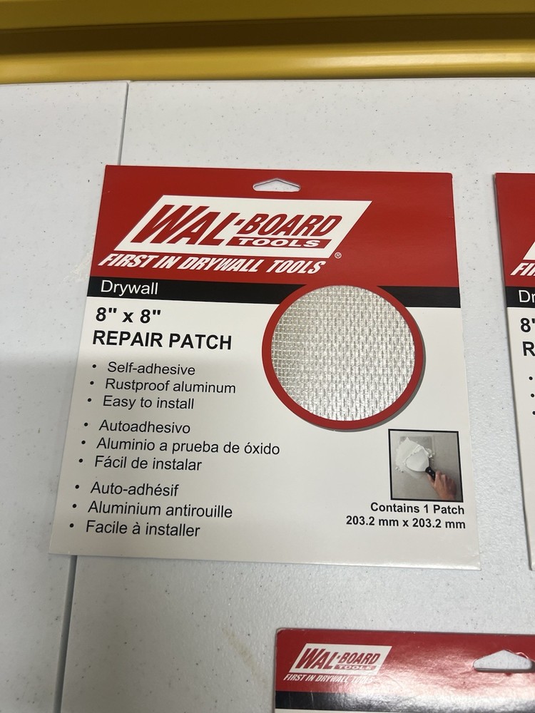 WAL BOARD TOOLS 8" X 8" DRYWALL REPAIR PATCH