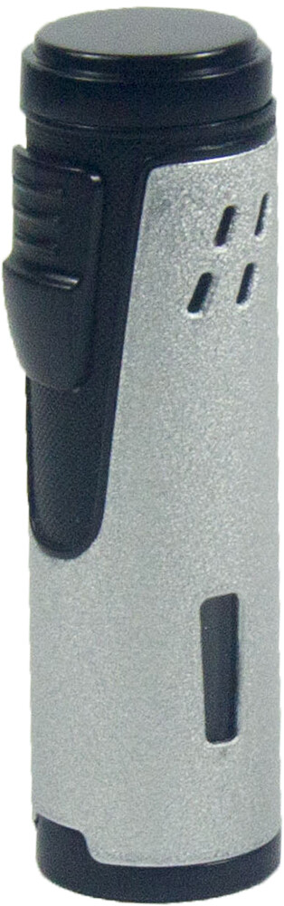 Quintuple Flame Cigar Torch Lighter with Cigar Punch Cutter Adjustable Flame