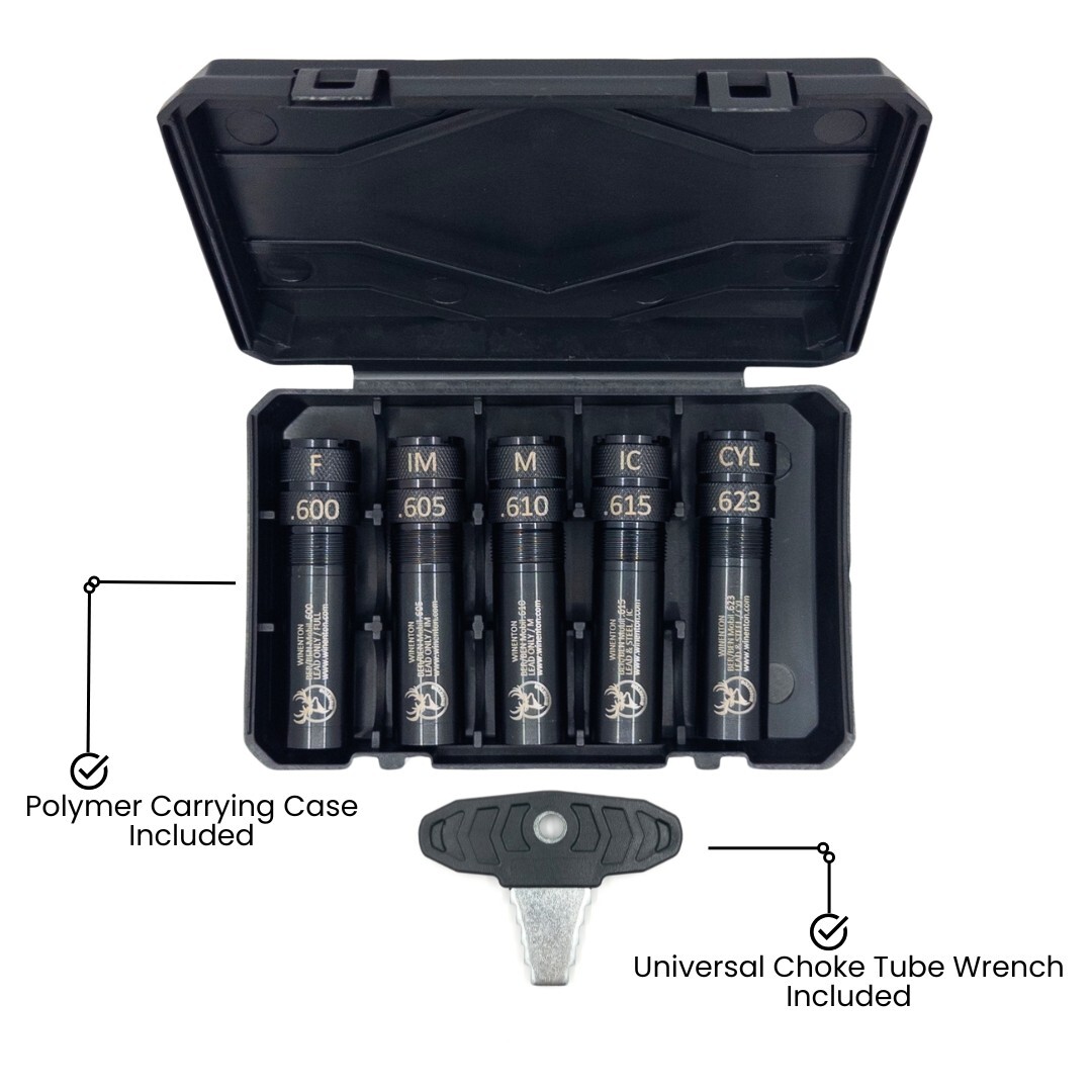 Beretta/Benelli Mobil Thread 20ga Extended Choke Tubes Set 5 pcs Black Winenton™