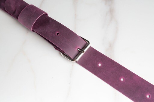 Genuine Leather Luggage Rack Straps Trunk rack straps for Vintage Cars Red