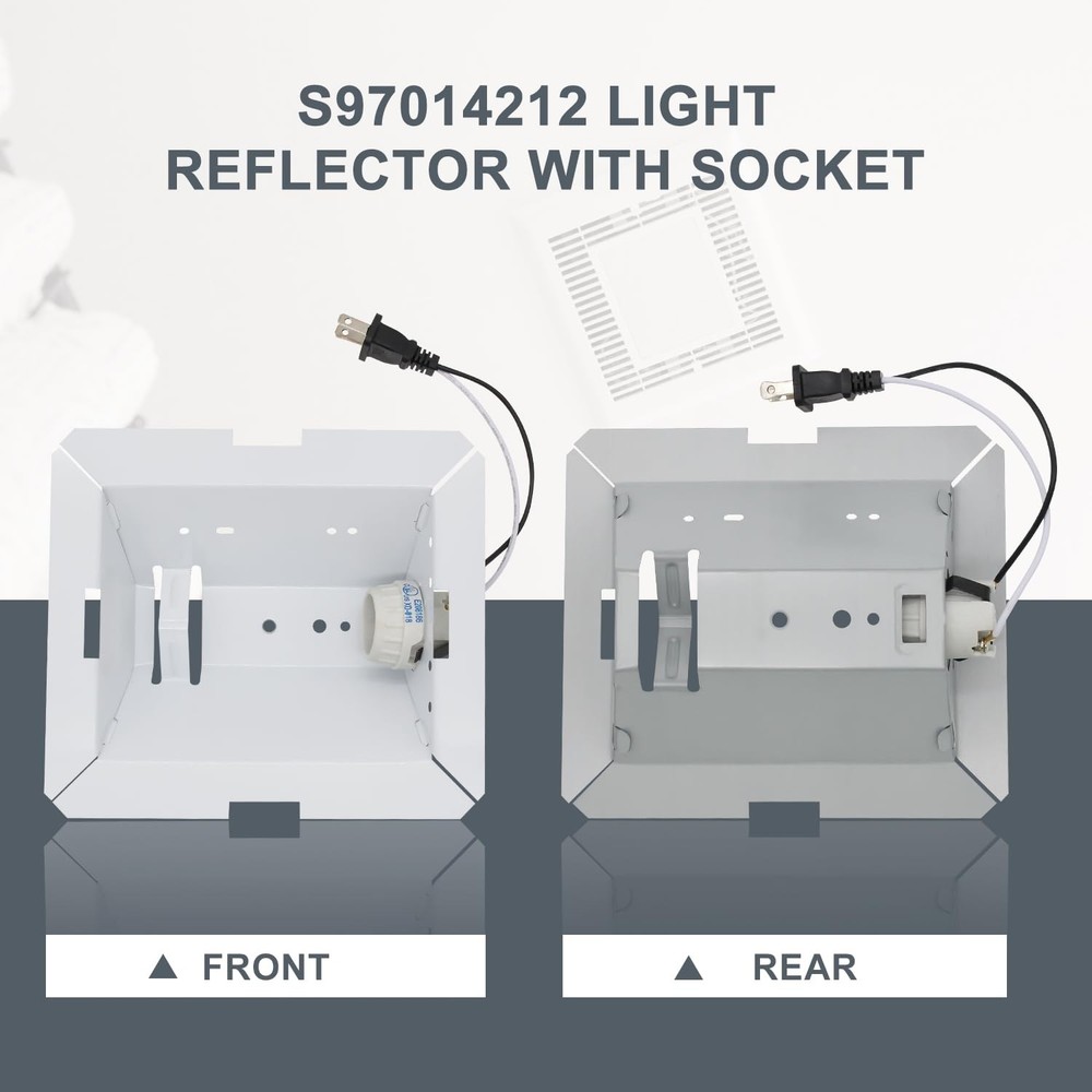 S97014212 Light Reflector with Socket fit for various Broan models