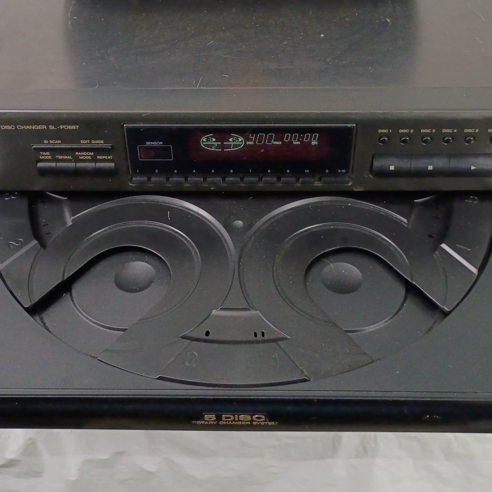 Technics SL-PD887 5 Disc Rotary Changer System CD Player with Universal Remote