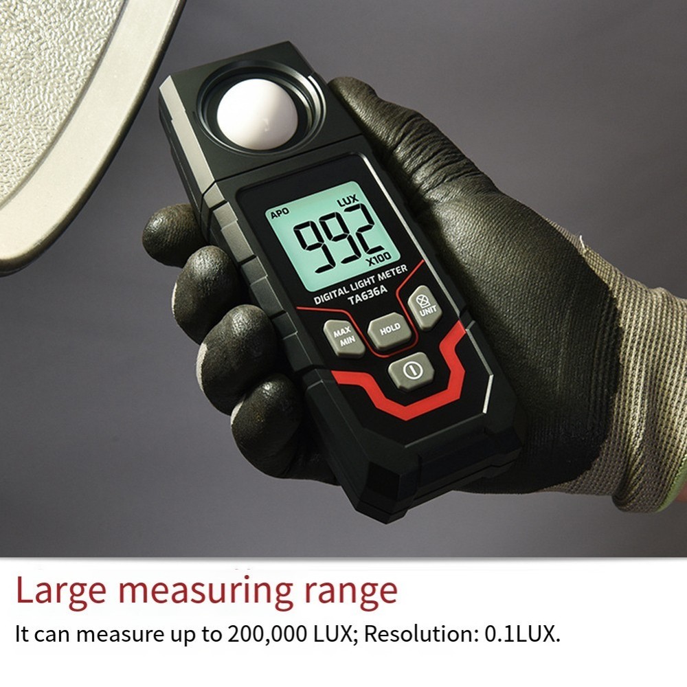 LCD Display Light Meter Designed for Flexibility in Various Applications