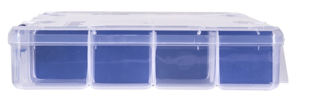 FISHING TACKLE BOX Large, Clear Plastic