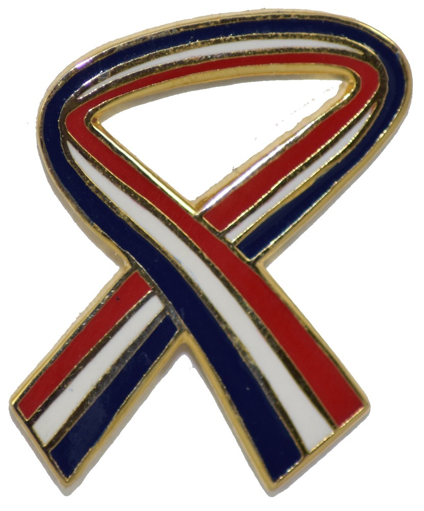 USA RIBBON HAT PIN