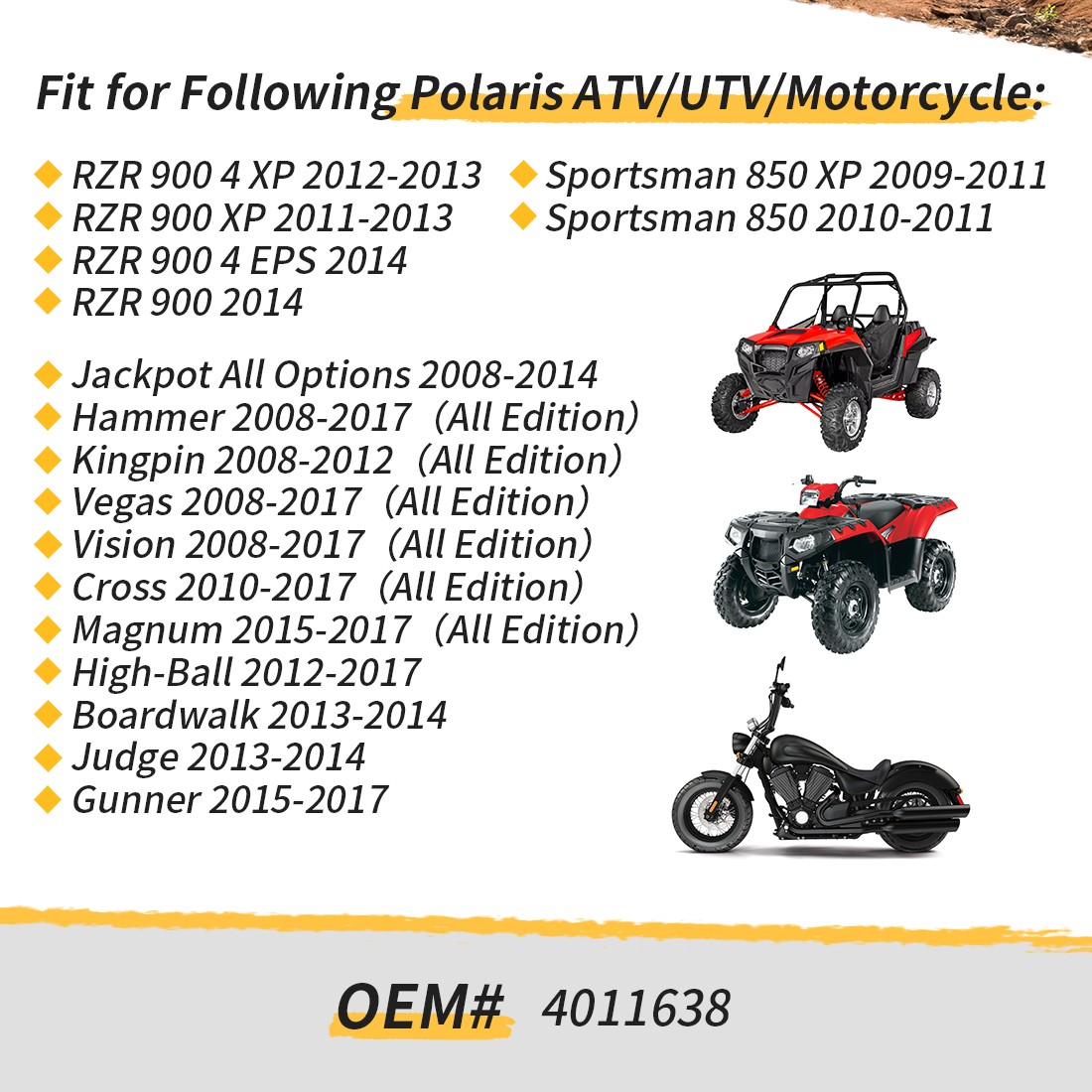 Idle Air Control Valve For Polaris RZR 900 / XP 900 / 4 900 / XP 4 900 2011-2014