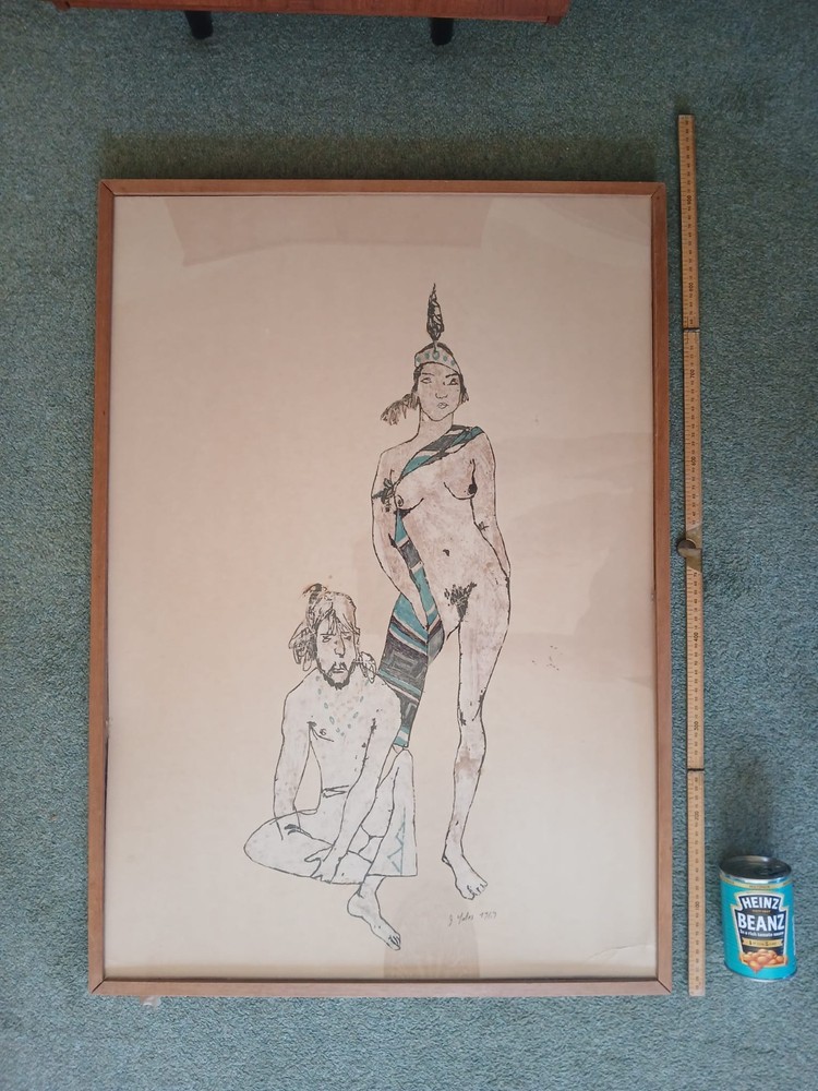 Jack Yates 'self portrait' 1969