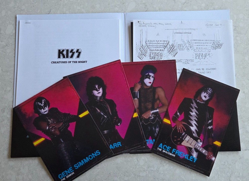 KISS Creatures of Night 40th Super Deluxe Set Press Kit - Folder/Poster/& More!