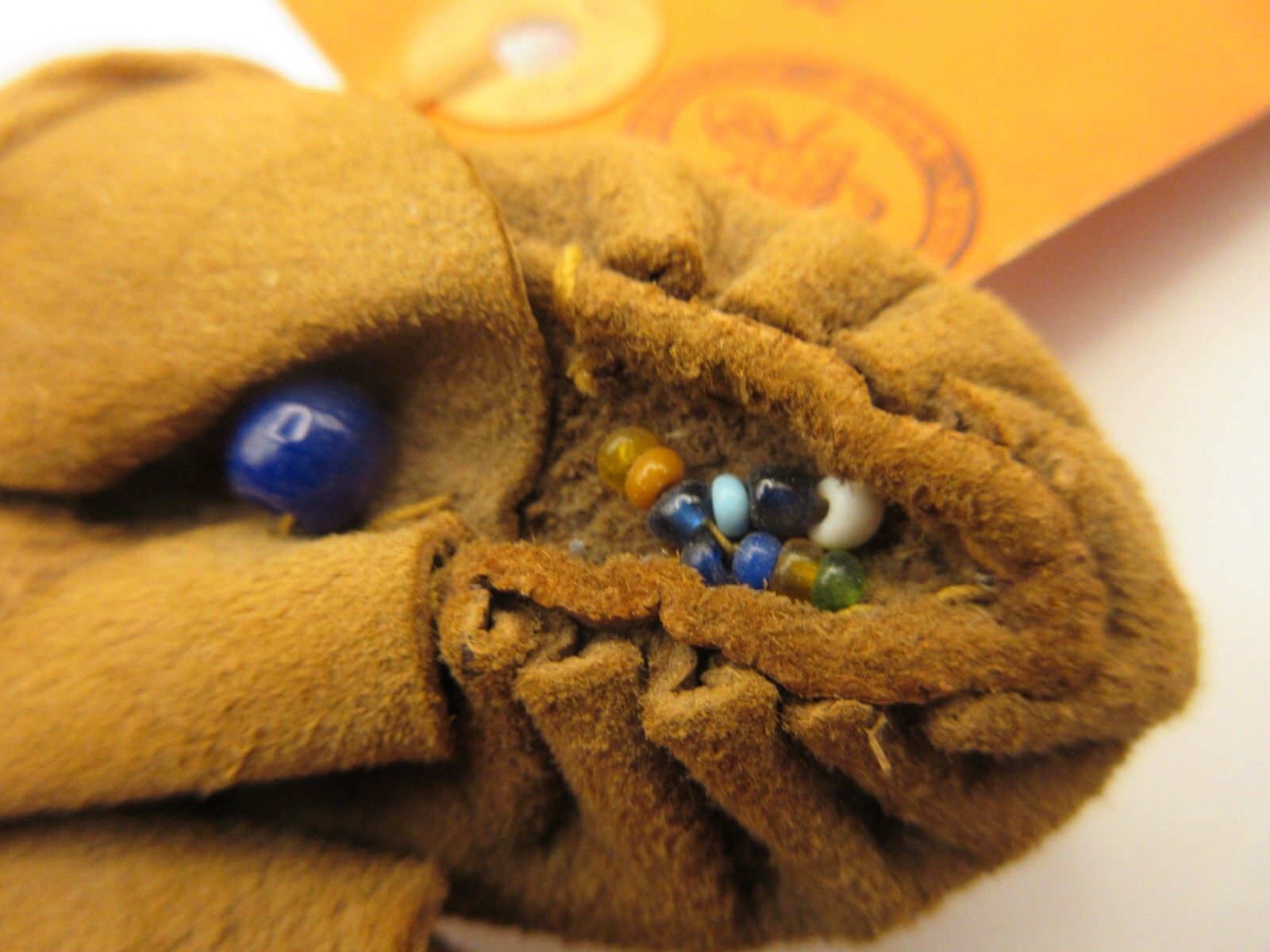 Antique Native American Indian Ojibwe Leather Beaded Moccasins Adult Baby