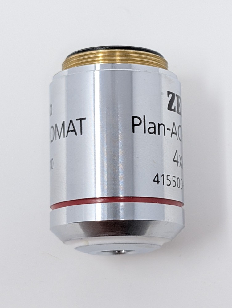Zeiss Primo Plan-Achromat 4X/.10NA PH0 Phase Contrast Objective Microscope Lens