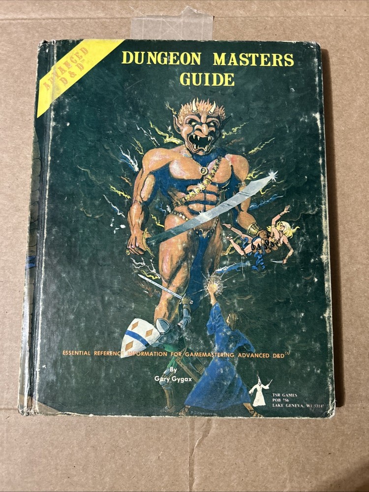 Advanced D&D Dungeon Masters Guide Hardback Book 1979 Pre-owned