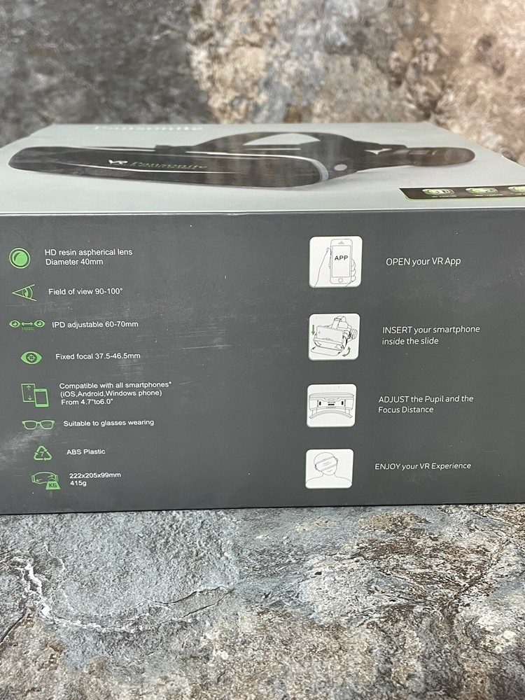 New Pansonite VR Headset 3D Glasses Virtual Reality w/ Remote Controller