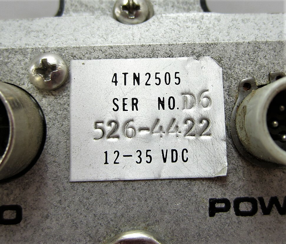 GE General Electric 4TN2505 12-35VDC Camera Adapter