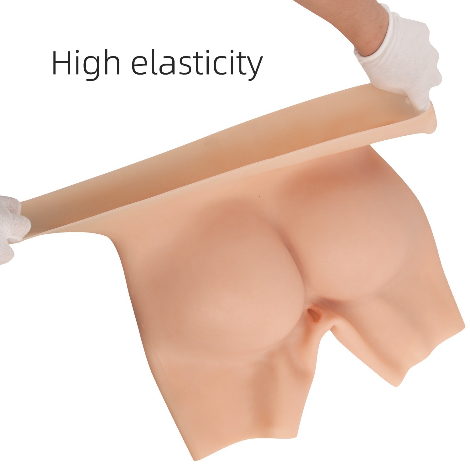 Silicone Hip Enhancer Pants Fake Ass Panties Can Pee and Insertion,Crossdressing