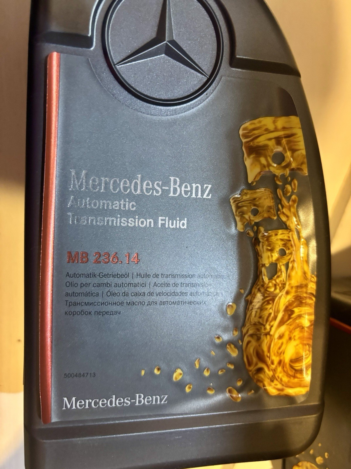 Mercedes Benz Transmission Fluid 6 (1qt) Bottles MB 236.14 (RED)