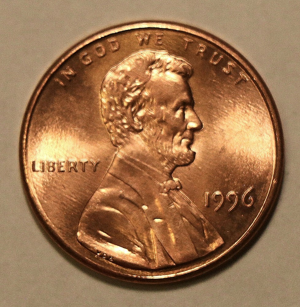 1996 Lincoln Memorial Cents  BU