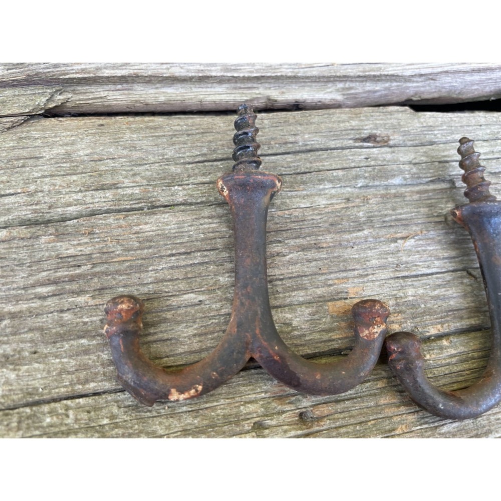 Antique lot 5 Old Wall hooks, plant hooks, ceiling hooks