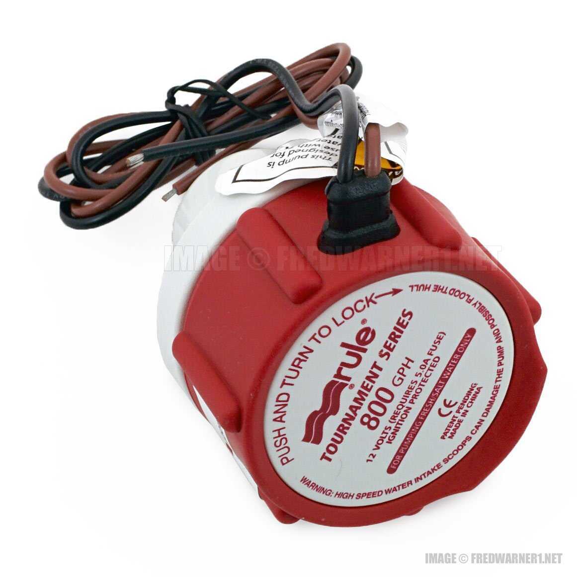 Rule 800 GPH Livewell-Baitwell Replacement Motor Cartridge 46DR 12V DC Boat Pump