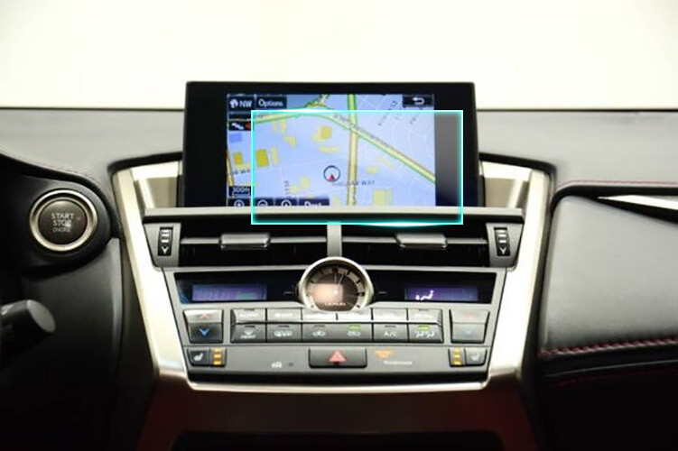 Crystal Clear Screen Protector for 2016 Lexus IS 200t Vehicle Navigation