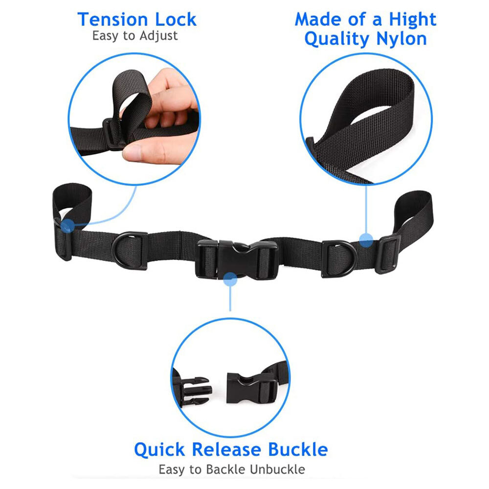 2PC Backpack Chest Strap Heavy Duty Adjustable Backpack Sternum Strap Chest belt