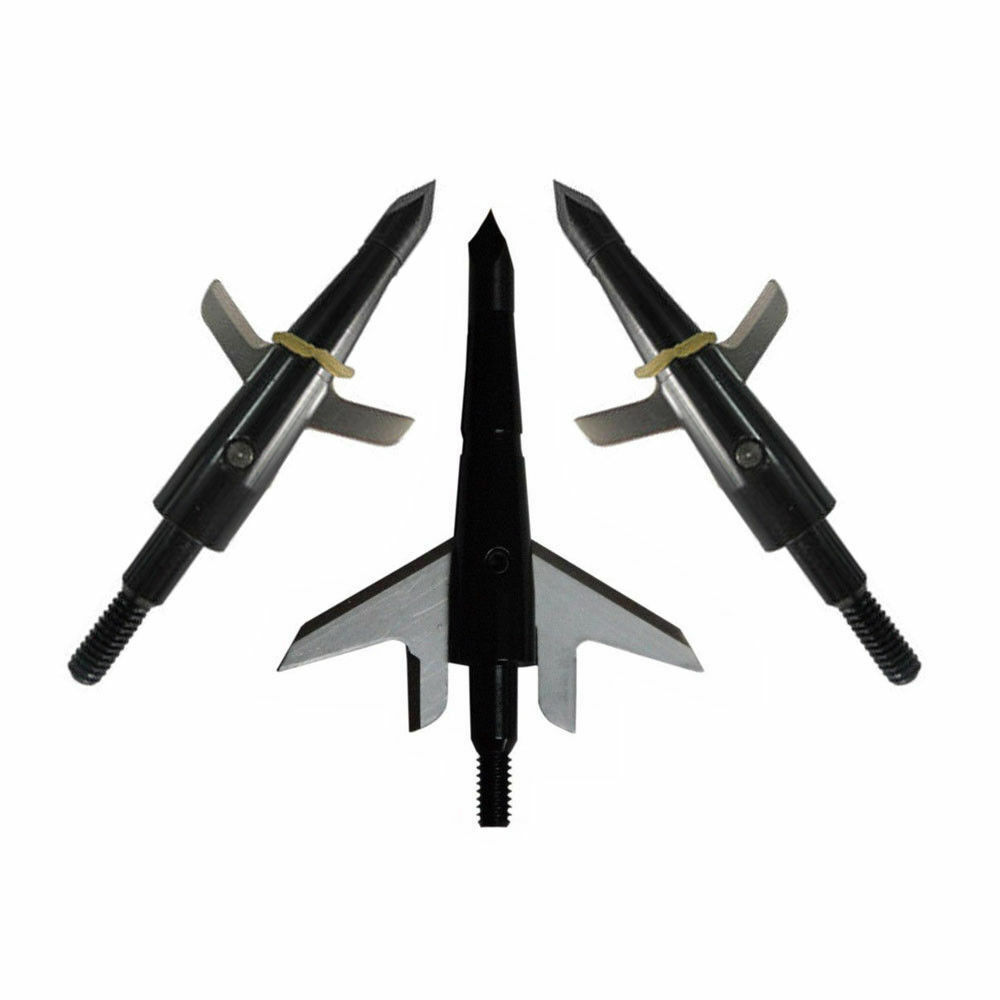 Hottest 12Pcs Swhacker Hunting Broadheads 100Gr 2-Sharp Blade Crossbow Tips