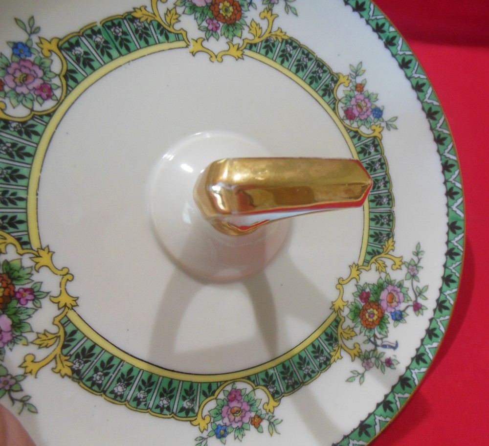 Pre-1940 Noritake Morimura 7¾ Inch Center Handle Lemon Server Tidbit Tray