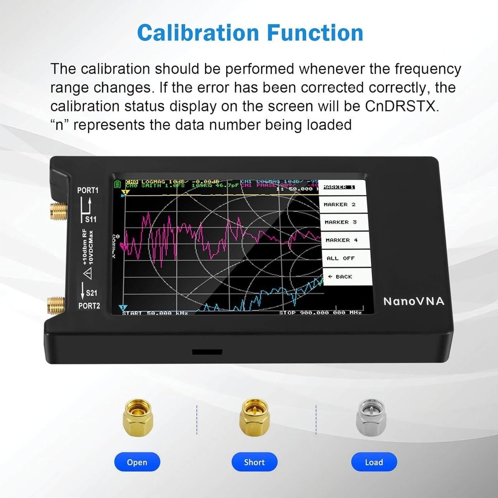 VNA Antenna Analyzer 1.5GHz Touchscreen