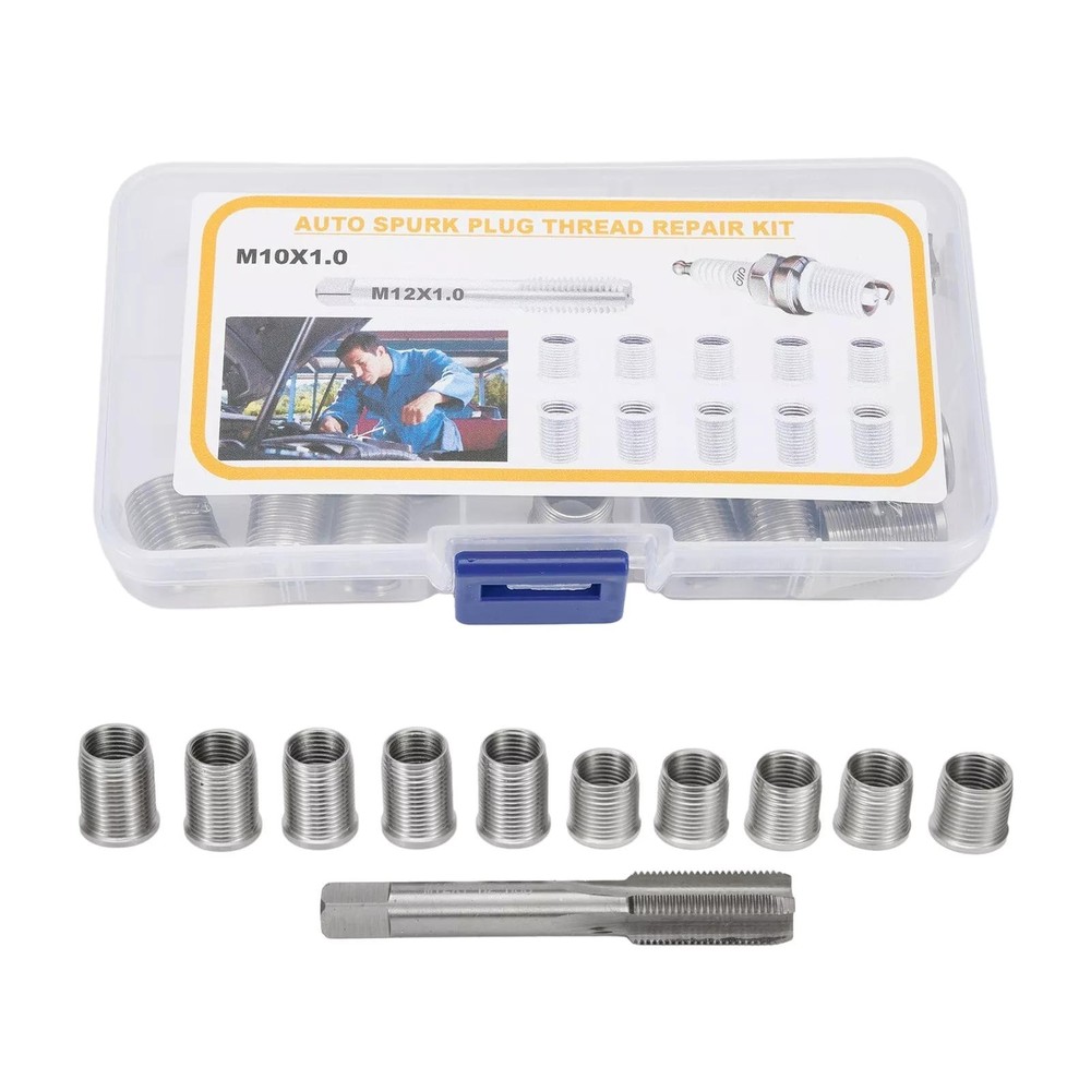 1Set New Universal Spark Plug Thread Repair Tool Accessories with Thread Inserts