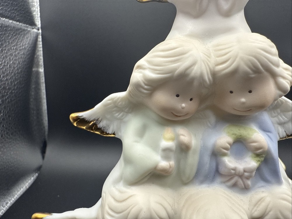Vintage Ceramic Angel Tree Night Light