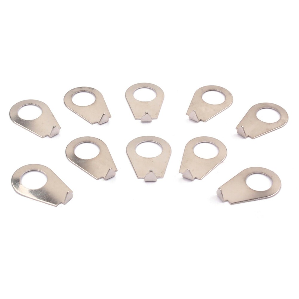 10Pcs Chrome Guitar Knob Position Indicator Pointer Plates Replacement Parts