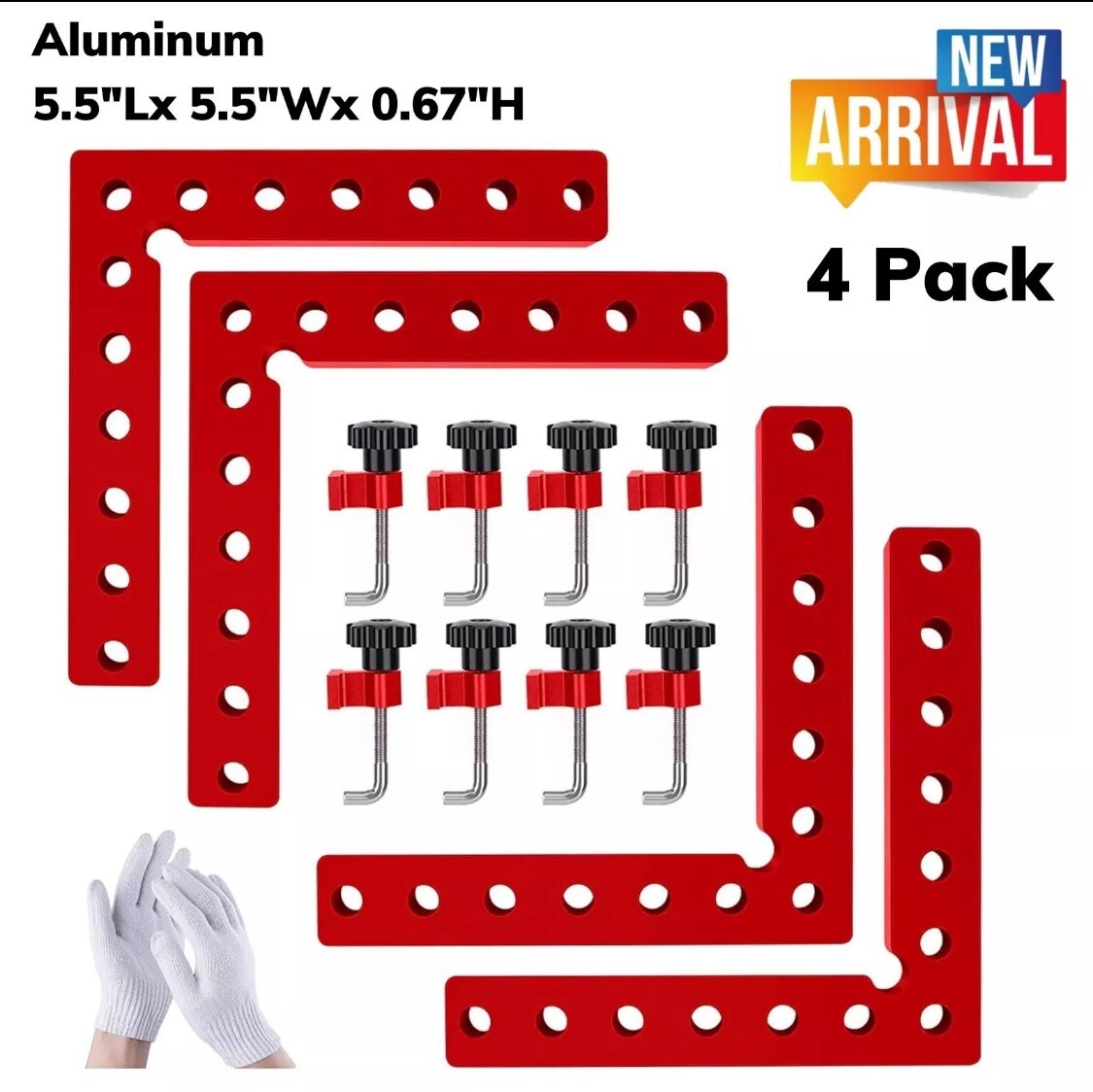 90 Degree Positioning Squares Right Angle Clamps for Box Cabinets Picture Frame