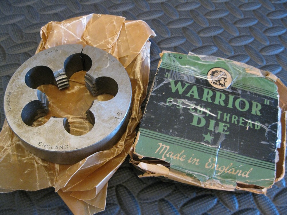 M45 X 4.5 Round Split Adjustable Thread Die 4" CS Warrior England