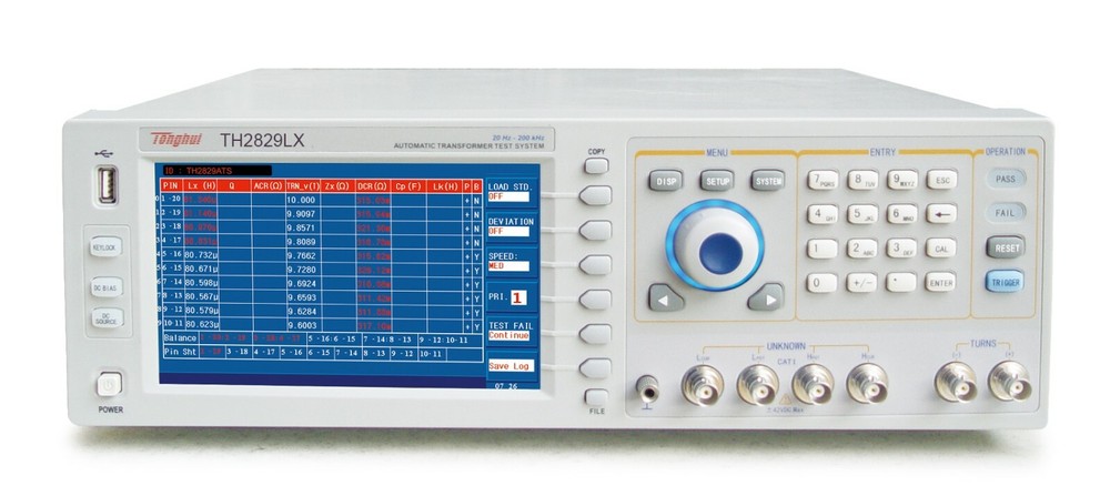Tonghui TH2829CX Automatic Transformer Test System up to 1MHz 5mV-2Vrms Tester