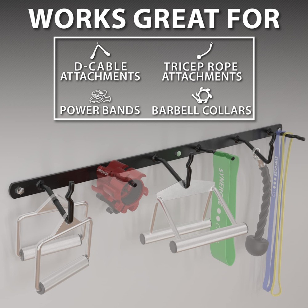 Cable Attachment Rack. Wall Mounted Storage Rack. Multi-Use Storage Posts for...