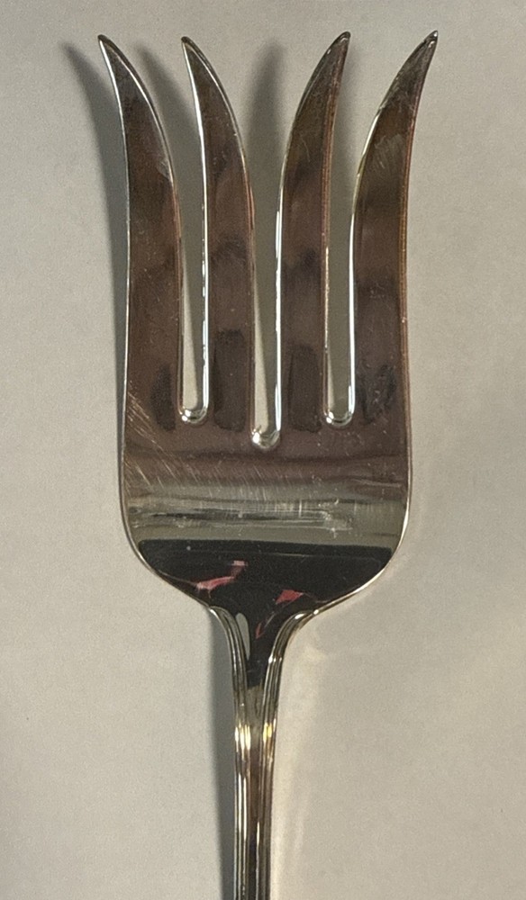 Vintage Gorham Heritage Large Serving Cold Meat Fork Silverplated from Italy
