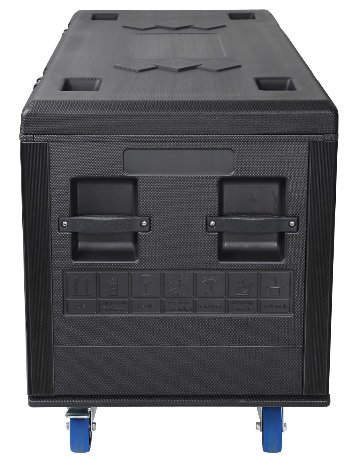 Cable Trunk ATA Road Case Utility Road Trunk Flight Case w/ Wheels for DJ