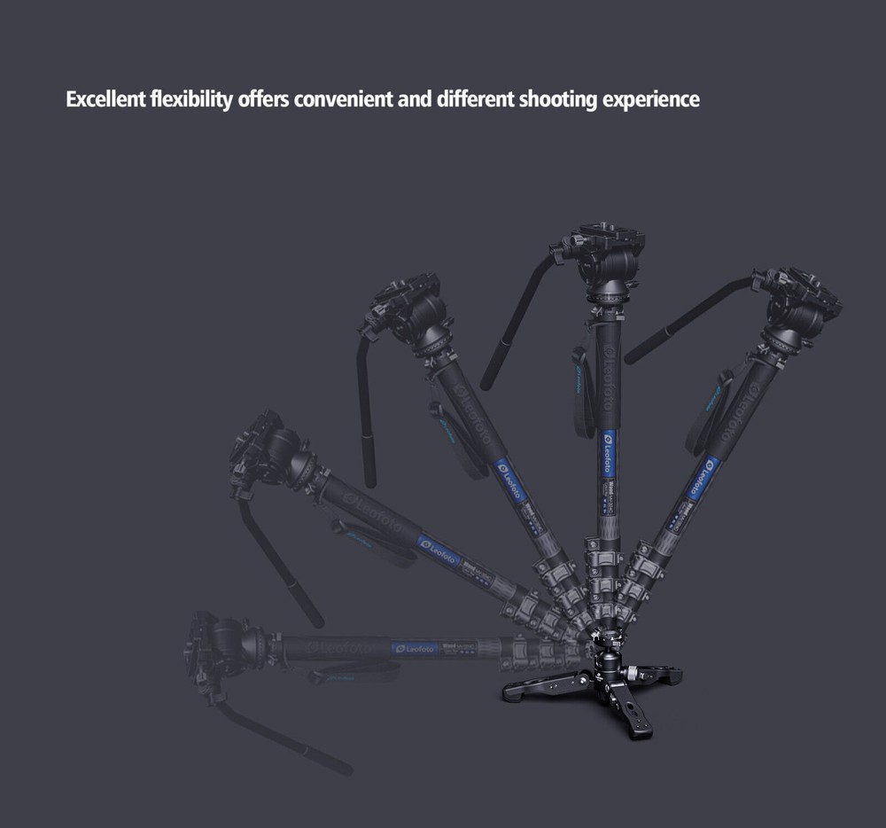 Leofoto VD-03 Monopod Base Support/mini tripod w lockable ballhead