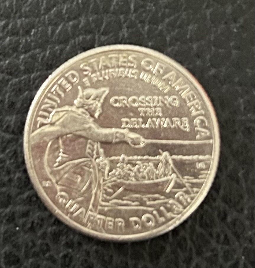 2021 D Crossing The Delaware Quarter Edging Error