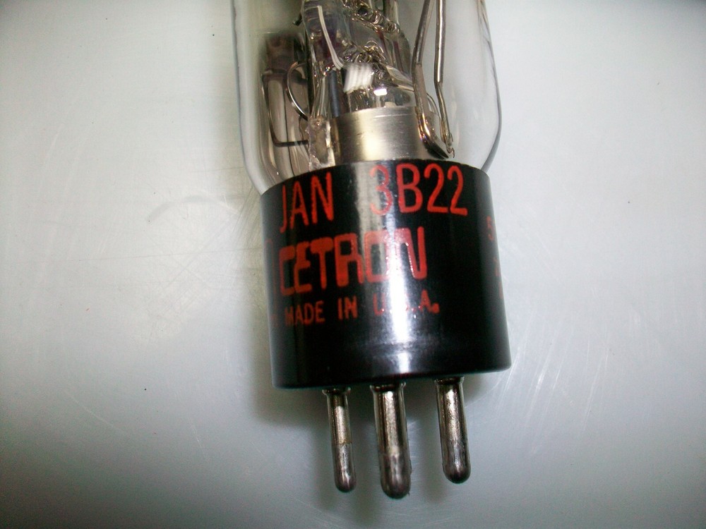 CETRON JAN 3B22 TUBES NOS