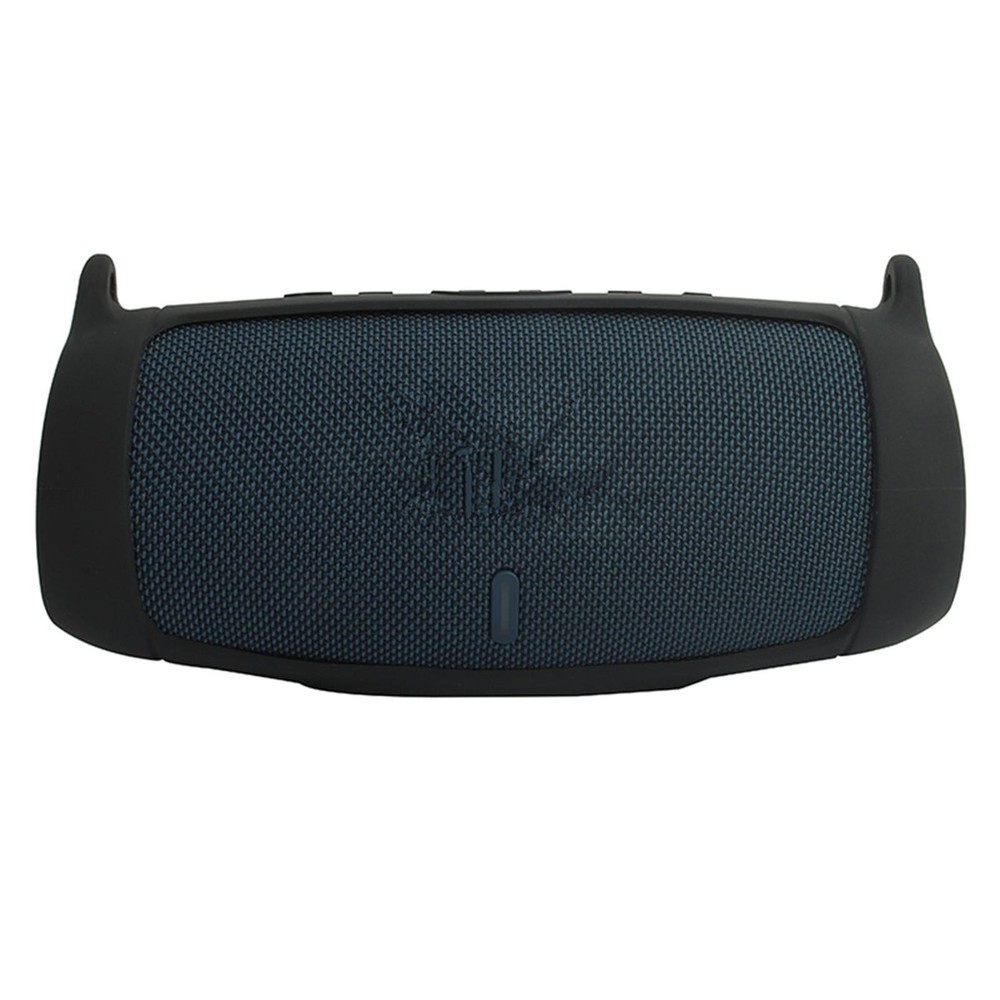 Black Silicone Cover Pad With Strap For JBL Charge 5 Bluetooth Speaker