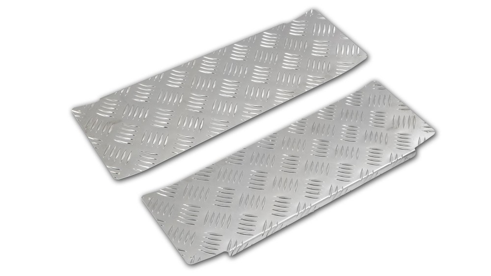 Front Interior Step Covers for Volkswagen VW Transporter 2003-2015 Silver