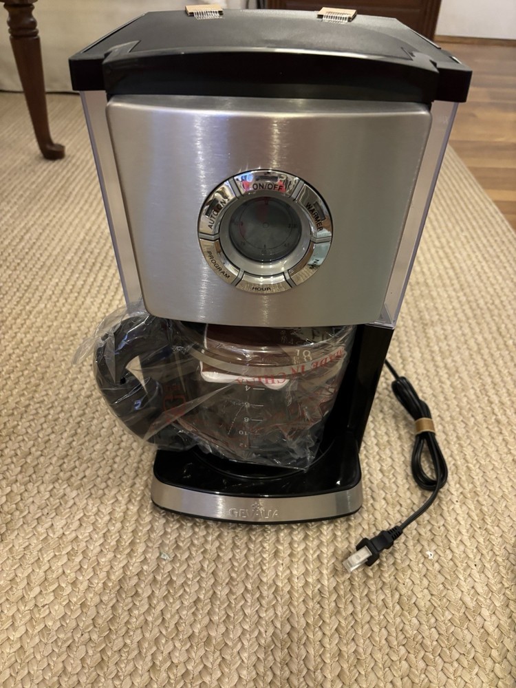 Gevalia Black 12 Cup Programmable Coffe Maker CM650 New In Open Box