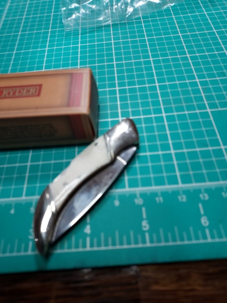 Rough Ryder Small Lockback with Smooth Bone Handle Pocket Knife - NEW