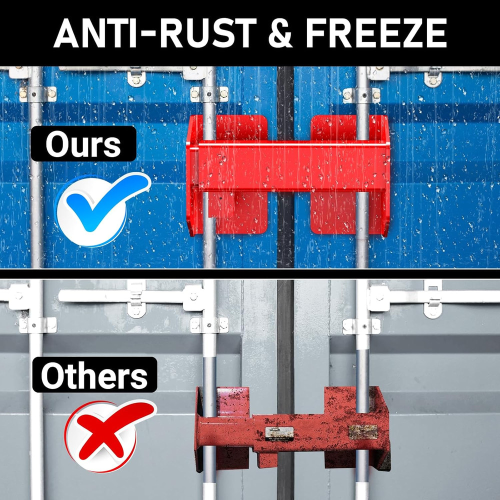 Heavy Duty Cargo Container Door Lock - Keyed Trailer & Van Security
