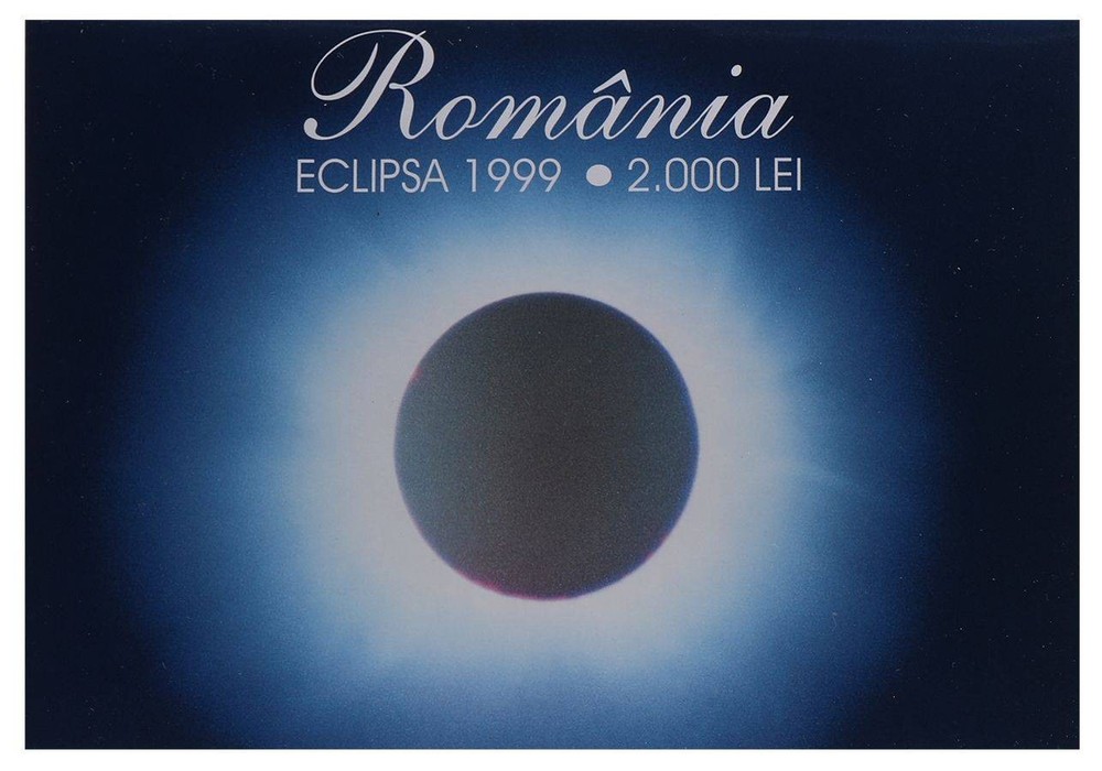 Romania 2000 Lei, 1999, P-111b, UNC, Polymer, Original Folder