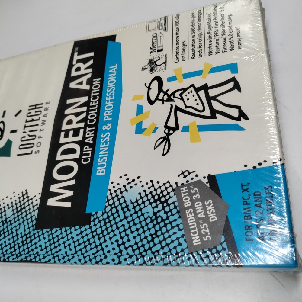Modern Art Clip Art Collection Logitech Software Sealed NEW