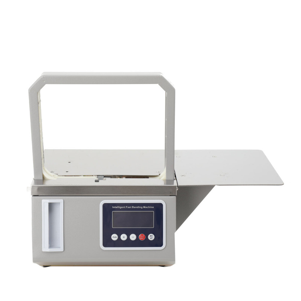 Small Automatic OPP Tape Bundling Machine Supermarket Vegetable Packer Strapping