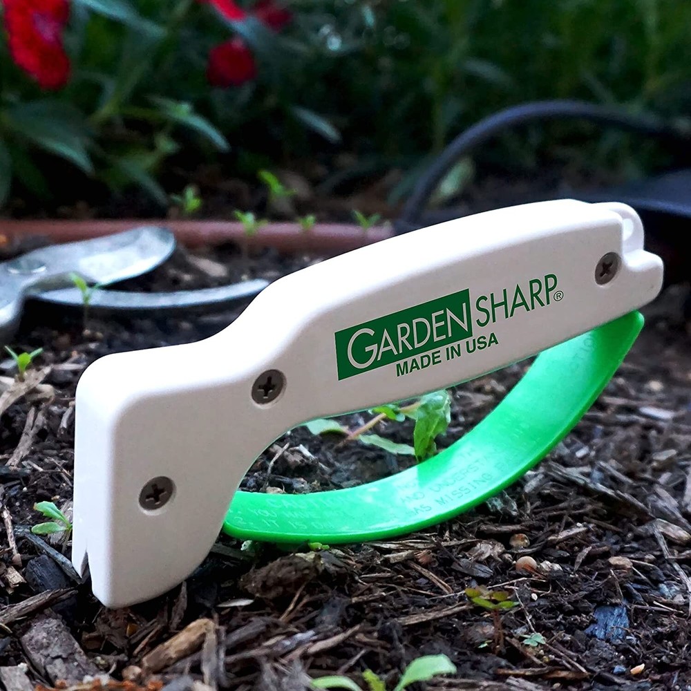 Garden Tool Sharpener Diamond-Honed Tungsten Carbide Rust-Free Blade Sharpens