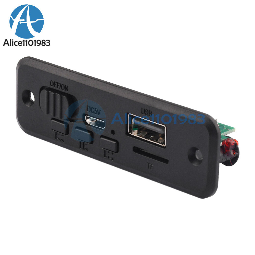 DC5V Bluetooth MP3 Player Decoder Board Car FM Radio Module 2*3W Amplifier